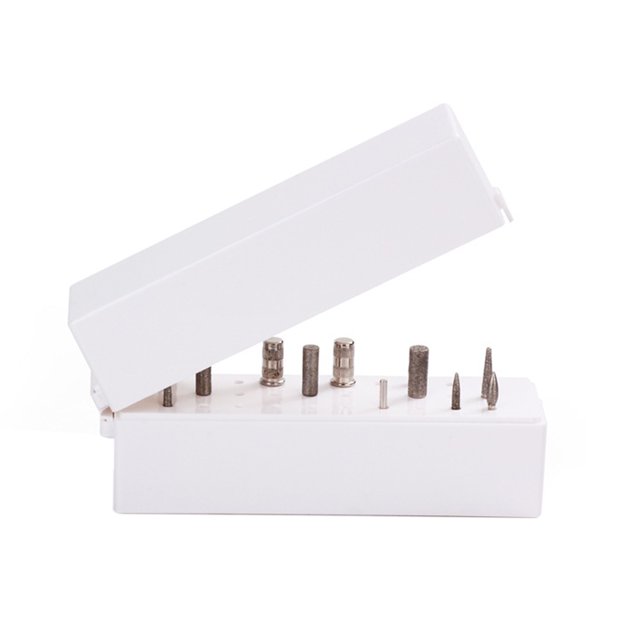 Seitruly Caja de almacenamiento para cabezal de pulido Juegos de manicura Seitruly CE0732-00B