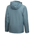 thumbnail image 4 of Little Donkey Andy Men's Waterproof Jacket with Removable Hood，Fleece Lined Warm Rain Jacket for Hiking, Skiing Blue Heather L, 4 of 7