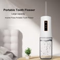 thumbnail image 4 of White Handheld Rechargeable Water Flosser with 200mL Capacity, 3 Modes (Powerful/Normal/Pulse), 3.7V 1200mAh Lithium Battery, USB Charging - Portable Home Oral Irrigator for Teeth Cleaning, 4 of 7