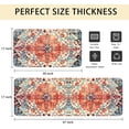 thumbnail image 6 of Kitchen Mats for Floor Set of 2 Pieces Bohemian Floral Medallion Country Vintage Kitchen Rugs and Mats Non Skid Washable Kitchen Floor Mat(17" Wx30 L+17" Wx 47" L), 6 of 6