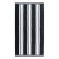 thumbnail image 2 of BNM Cotton Striped Oversized Beach Towel, 34" x 64", Charcoal, 2 of 10