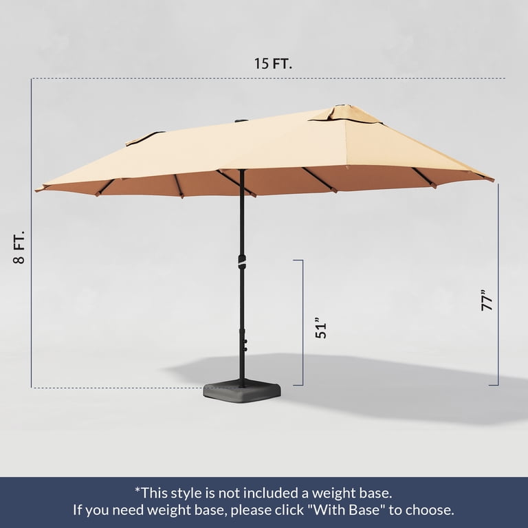 brown patio umbrella replacement canopy home depot Amucolo 8 ft. x 5 ft. Brown Grill Gazebo Replacement Canopy, Double Tiered  BBQ Tent Roof Top Cover BU-CYW41-280