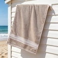 thumbnail image 4 of Celsvanis Bath Towel for Adults Thick Soft Highly Absorbent Quick Dry Lint Free Face Wash Towel Classic Household Bathroom Daily Use, Gray, 4 of 6