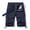 Dark blue, variant on Men's 100% Cotton Camo Cargo Shorts, Multi Pockets Casual Work Shorts with Belt, Loose Fit Outdoor Knee‑Length Shorts
