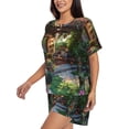 thumbnail image 2 of Lsque Charming Garden Patio Women's Short-Sleeved Pajama Set - 2 Piece Soft and Lightweight Sleepwear Set-XX-Large, 2 of 9