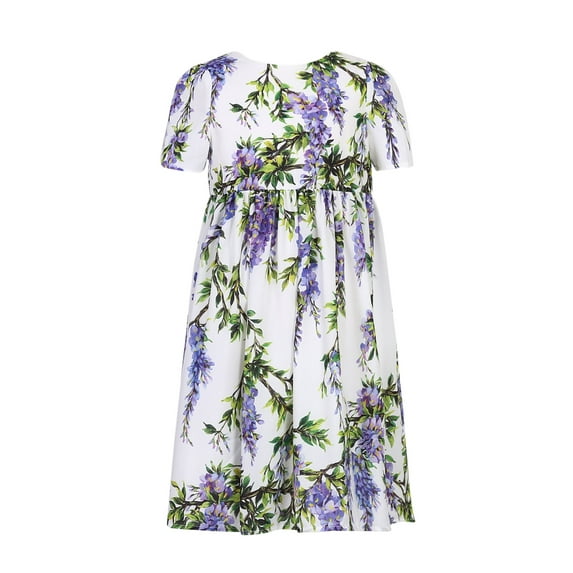 Richie House Girls' Princess Party Print Cotton Dress RH2532