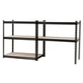 thumbnail image 2 of King's Rack 5-Tier Metal Boltless Storage Shelving in Black/Wooden, 2 of 7