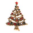 thumbnail image 2 of Regalo de Navidad, broche de joyería de diamantes de imitación para mujer, decoración de muñecas, árbol de Navidad Árbol de Navidad perfke Muñeca Broche de Navidad, 2 of 8