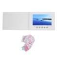 thumbnail image 2 of Video Greeting Card, Electronic Greeting Card with LCD Screen, 720P HD Video Playback, Built In Speaker, Electronic Video Brochure with 128M Memory for Weddings, Anniversaries, 2 of 7