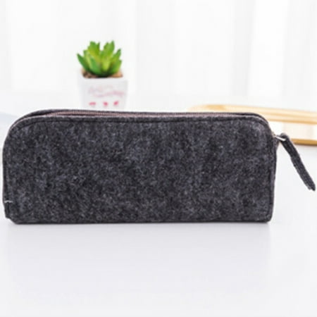 TURNTABLE LAB Round Square Felt Makeup Cosmetic Bag Brush Pen Pencil Case Pouch Box