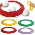 thumbnail image 1 of 4 Pcs Golf Putting Ring Silicone Golf Hole Cup Ring All-Direction Practice Putting Green Ramp Ring for Home Backyard Course Golf Training, 1 of 8