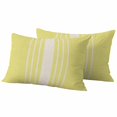 thumbnail image 5 of Yellow Beige Striped Outdoor Pillow Covers 20x12 Inch Lumbar Pillow Covers Set of 2 Waterproof Decorative Throw Pillow Cases Modern Farmhouse Retro Lines Cushion Covers for Patio Furniture Garden, 5 of 6