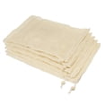 thumbnail image 1 of Unique Bargains Reusable Produce Bags 7Pcs, Mesh Bags with Drawstring, Reusable Grocery Bag for Shopping & Storage- Beige, 1 of 5