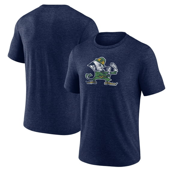 Men's Navy Notre Dame Fighting Irish Classic Primary Tri-Blend T-Shirt