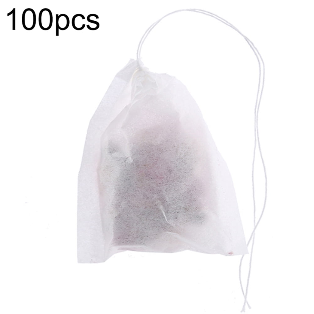 advies D.w.z Booth Twowood 100Pcs Teabag Strainer Infuser Drawstring Seal Herb Loose Tea  Filter Paper Bags - Walmart.com