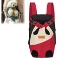 thumbnail image 1 of Mochila de viaje para mascotas con patas extendidas, mochila transportadora para perros pequeños, medianos, gatos, cachorros, mochila transportadora frontal ajustable para mascotas, para senderismo, v, 1 of 7
