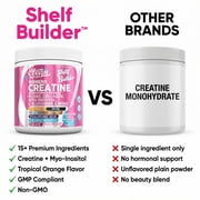 Creatine for Women | Creatine Monohydrate + BCAA Powder Myo-Inositol Collagen Biotin Hyaluronic Acid Folate L Glutamine Vitamin D3 Iron Zinc D-Chiro-Maca Digestion Shelf Builder By Clean Nutra
