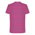 thumbnail image 4 of Awdenio Mens T-shirt Striped New Fashion Casual T-shirt Print Sports Short Sleeve Round-Neck Blouses Shirts Durable, Stretch & Stylish,Size M-4XL, 4 of 5