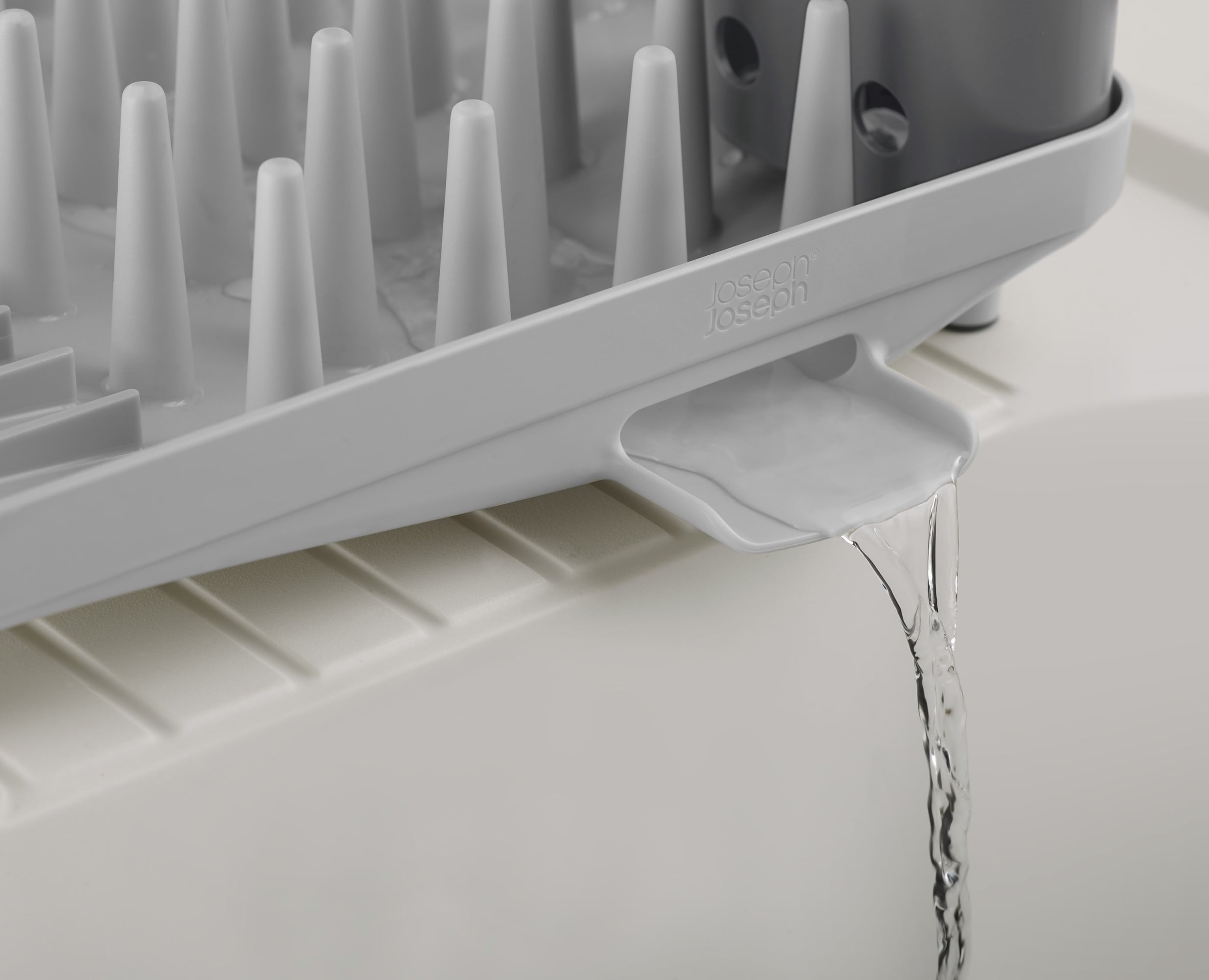 Joseph Joseph Duo Compact Dish Drying Rack with Removable Cutlery Drainer – Small Countertop Dish Rack for Kitchens, Apartments, Dorms & RVs