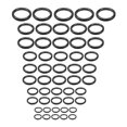thumbnail image 2 of Kit de reparación de 50 anillos guía para caña de pescar, puntas de repuesto de cerámica resistentes al desgaste, color negro, para agua salada., 2 of 9