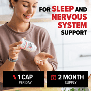 10X Health Magnesium Citrate Capsules, Magnesium Supplement for Sleep & Muscle Function, 60 Capsules
