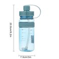 thumbnail image 2 of Botella de deporte de viaje al aire libre para niños y estudiantes con correa de vaso de agua de plástico con espacio de paja para PC Wmkox8yii jkg6044, 2 of 4