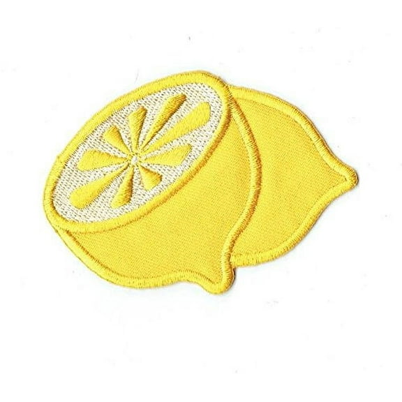 Yellow Lemon - Citrus/Fruit - Iron on Applique/Embroidered Applique