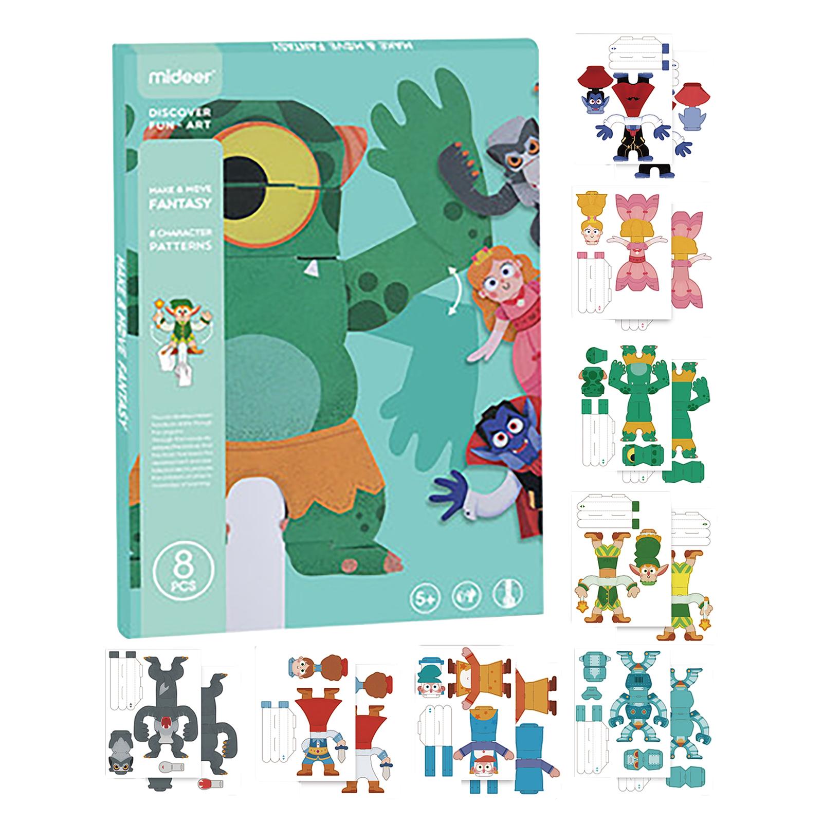 Folding Paper Kit Kids Craft Paper Kit with Instructional Guide