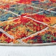 thumbnail image 2 of Laddha Home Designs 5.25' Eclectic Geometric Round Outdoor Area Throw Rug - Multicolor, 2 of 2