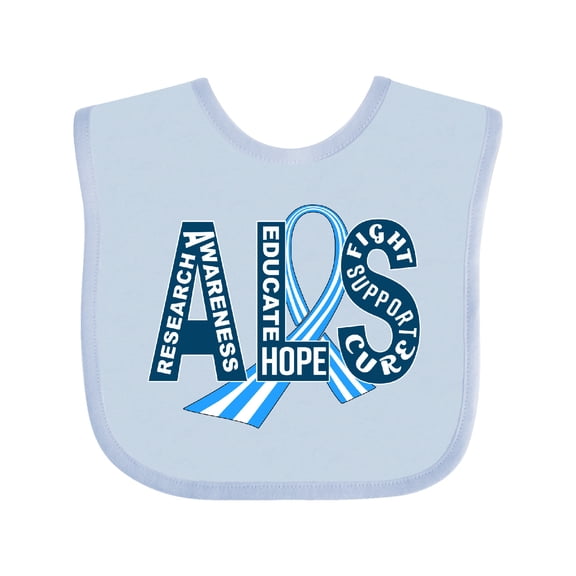 Inktastic ALS Awareness ribbon Boys or Girls Baby Bib
