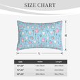 thumbnail image 4 of Lsque Funny Cute Teeth Pattern Pillow Case – Soft & Cozy Throw Pillow Cover, Hypoallergenic Cushion Case for Sleeping Women with Envelope Closure-16"x24", 4 of 6