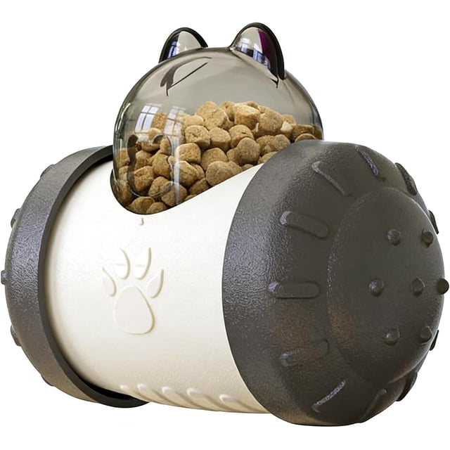 1-Piece Interactive Pet Tumbler Toy — Durable Slow Feeder (Adjustable Dispensing Rate) — An Educational Enrichment Toy Designed for Dogs, Cats, Rabbits, Hamsters, and Guinea Pigs