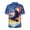 250 Years Eagle, variant on HELLHERO Men's Short Sleeve Button Up Shirt for Beach Vacation Trips, Comfortable Breathable Men's Short Sleeve Shirt, Horse & Red Roses