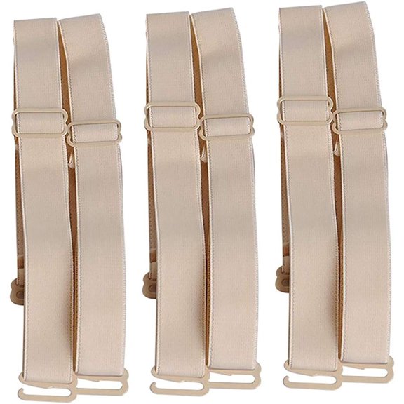 TUWAFE 3 Pairs Bra Strap Replacement Elastic Adjustable Removable bra strap holders for slipping