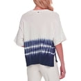 thumbnail image 2 of DKNY Women's Ribbed Cotton Tie-Dye Sweater (XS, Ivory Ink Multi), 2 of 2