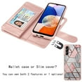 thumbnail image 6 of Case for Samsung Galaxy A15 A14 A03S A12 A13 A23 A53 A54 5G Wallet Case,Takfox [RFID Blocking] 9 Card Holder Stand [Shockproof TPU Interior Case] PU Leather Magnetic Protective Flip Cover[Marble], 6 of 7