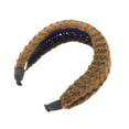 thumbnail image 4 of Unique Bargains 1 Pc Fashion Knitted Wide Headbands for Women Dark Brown, 4 of 6