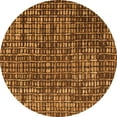 thumbnail image 1 of Ahgly Company Indoor Round Abstract Orange Modern Area Rugs, 8' Round, 1 of 4