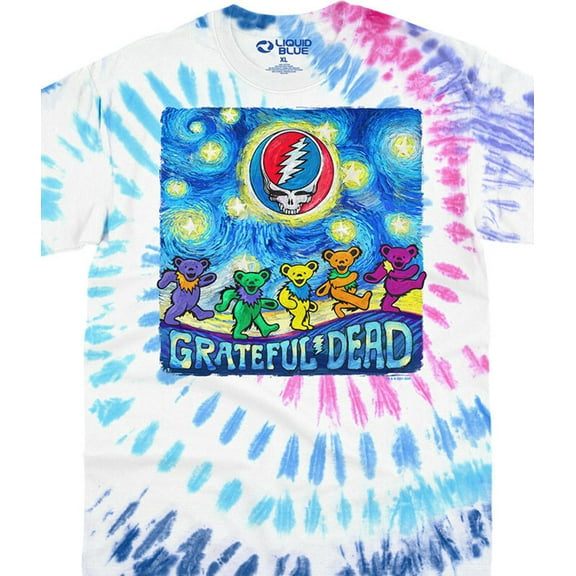 Grateful Dead Starry Bears Tie Dye T-Shirt