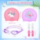 thumbnail image 4 of Set de gorros de natación Zhanmai de silicona, 8 piezas, para niños de 6 a 14 años, 4 of 7