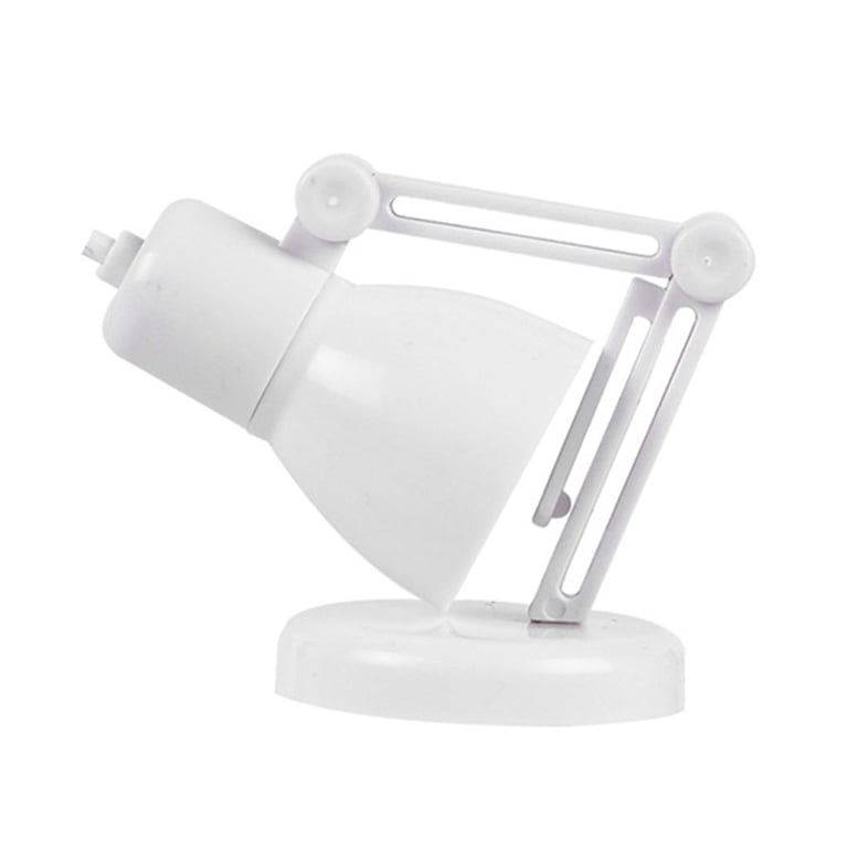Lampe De Bureau Miniature 1/6 Pour Maison De Poupée - Modèle Blanc à Peindre En Résine