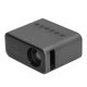 thumbnail image 2 of Mini projector, portable mini home theater projector, HD LED micro mobile phone same screen projector for laptop TV phone tablet, black EU plug 100-24, 2 of 5