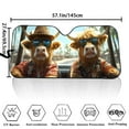 thumbnail image 5 of Uorisanigo Car Sun Shade Windshield Funny Highland Cow Animal Driving Hawaii Washable Front Car Window Shades Sun Protection Car Windshield Shade Sun Visor Protector Interior Accessories, 5 of 7