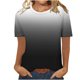 thumbnail image 3 of Camisas de Manga Corta para las Mujeres Imprimir Cuello Redondo Blusa, Camiseta de Moda para Verano Y Primavera Casual, 3 of 5