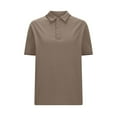 thumbnail image 6 of WRKEKC Trendy Tops for Women, Womens Dressy Casual T-Shirts, Summer Short Sleeve Shirts for Women, Women's Solid Sports Lapel Dry Shirt Women's Short Sleeve Working Clothes Tops/Shirt, 6 of 8