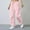 Pink, variant on Admvng Women's Pants Solid Barrel Wide Leg Sweatpant Drawstring Elastic Waisted Wide Leg Pants Casual Baggy Sweatpants with Pockets S-2XL