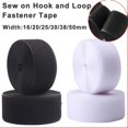 thumbnail image 2 of 5Meter/Pair Reusable Non-adhesive Hook and Loop Fastener Tapes Magic Nylon Sticker Sewing on Accessories DIY 20/25/30/50mm Wide White 5Meter 25mm Wide, 2 of 6