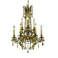 thumbnail image 2 of Elegant Lighting Rosalia 9 Light French Gold Chandelier Golden Teak (Smoky) Swarovski Elements Crystal (9209D23FG-GT/SS), 2 of 2