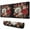 Christmas Flowers-1, variant on Christmas Tree Large Gaming Mouse Pad Extended Desk Mouse Pad with Stitched Edges, Non-Slip Base, Water Resist Keyboard Pad for Gamer, Office & Home, 31.5 X 11.8 in