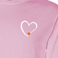 thumbnail image 4 of Inktastic Basketball Heart Long Sleeve T-Shirt, 4 of 5